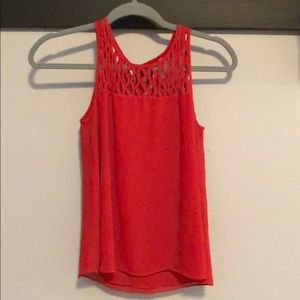 Red boutique tank top! Cut out top size small
